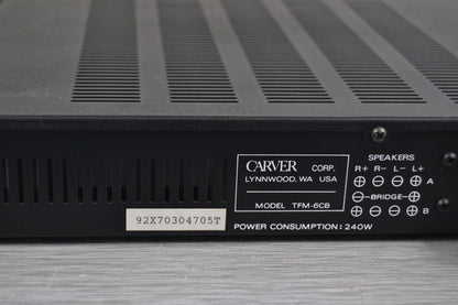 Carver TFM-6CB Power Amplifier * 65W RMS * 1990