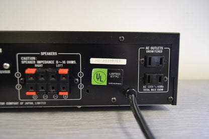 JVC RX-333 Stereo Receiver - 1989