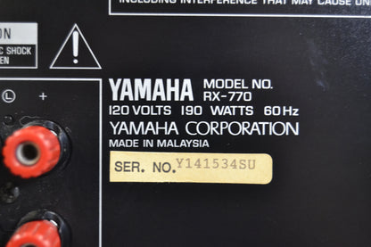 Yamaha RX-770 Stereo Receiver * 85W RMS * 1993