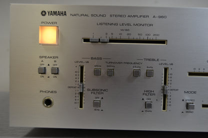 Yamaha A-960 Stereo Integrated Amplifier * 100W RMS * 1980