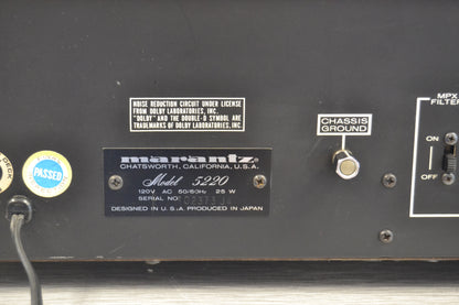 Marantz 5220 Cassette Deck * Fully Serviced * New Belts
