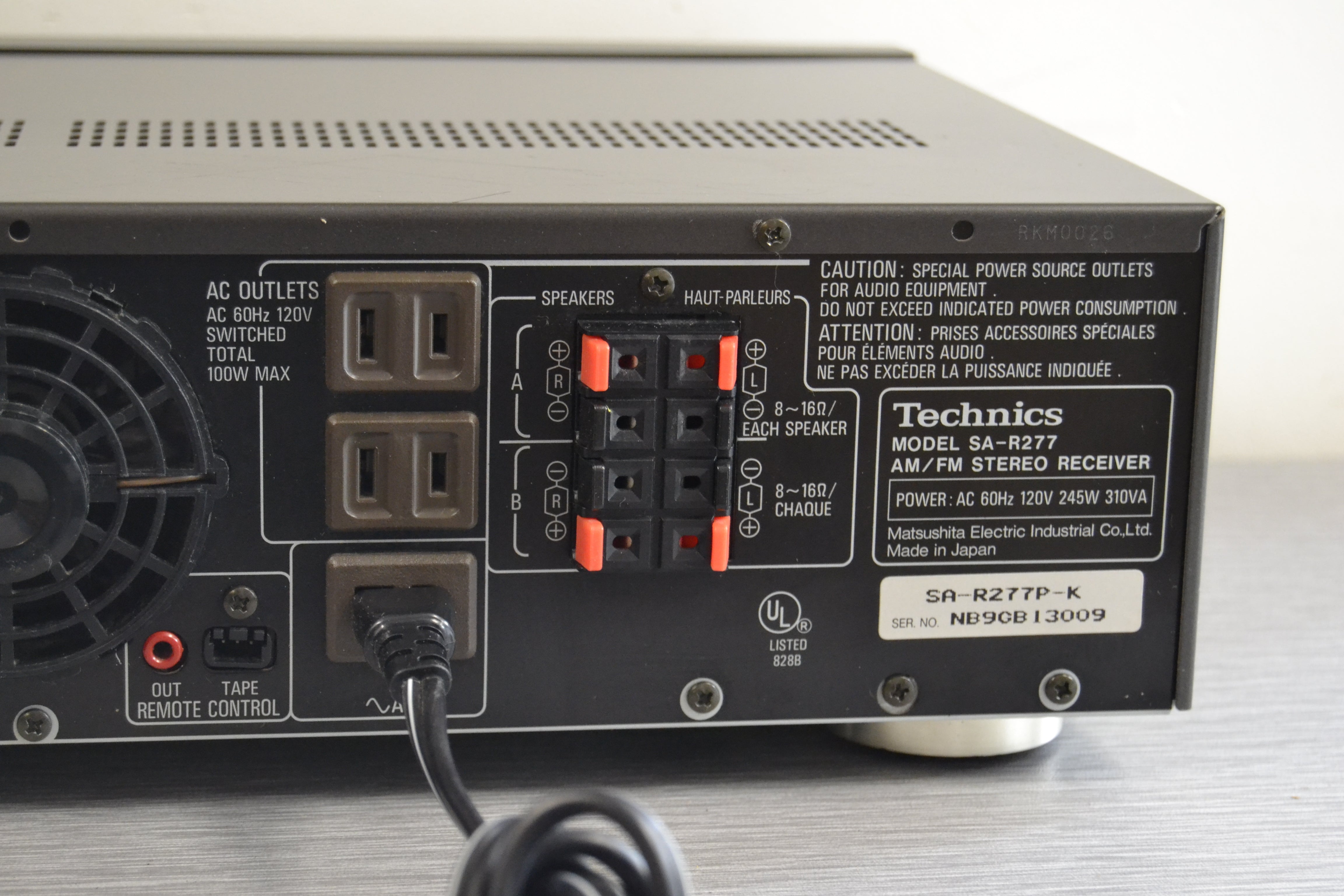 Technics SA-R277 Stereo Receiver – The Turntable Store
