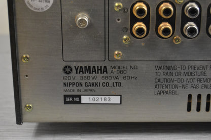 Yamaha A960 Stereo Integrated Amplifier