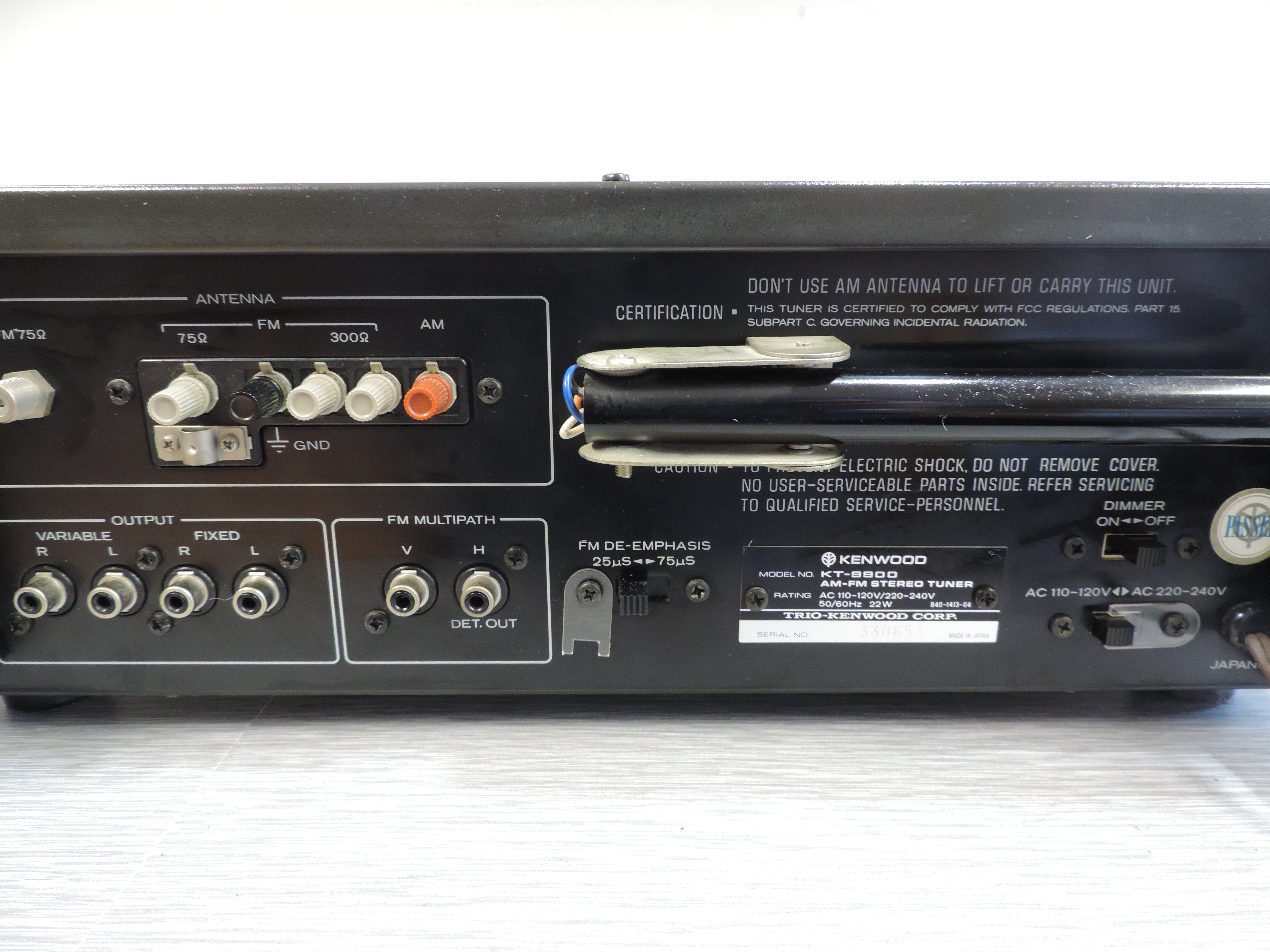 KENWOOD ケンウッド KT-9900 FMステレオチューナー KT-9900｜KENWOOD ケンウッド KT-9900 FMステレオチューナー｜中古品