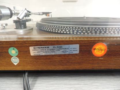 Pioneer PL-530 Direct Drive Fully Automatic Turntable - 1976-1978 - Pickering Cartridge