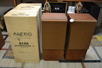 Altec Lansing 819A Stonhenge 1 * Floor Standing Speakers * Boxes * MINT * Fully Serviced & Recapped