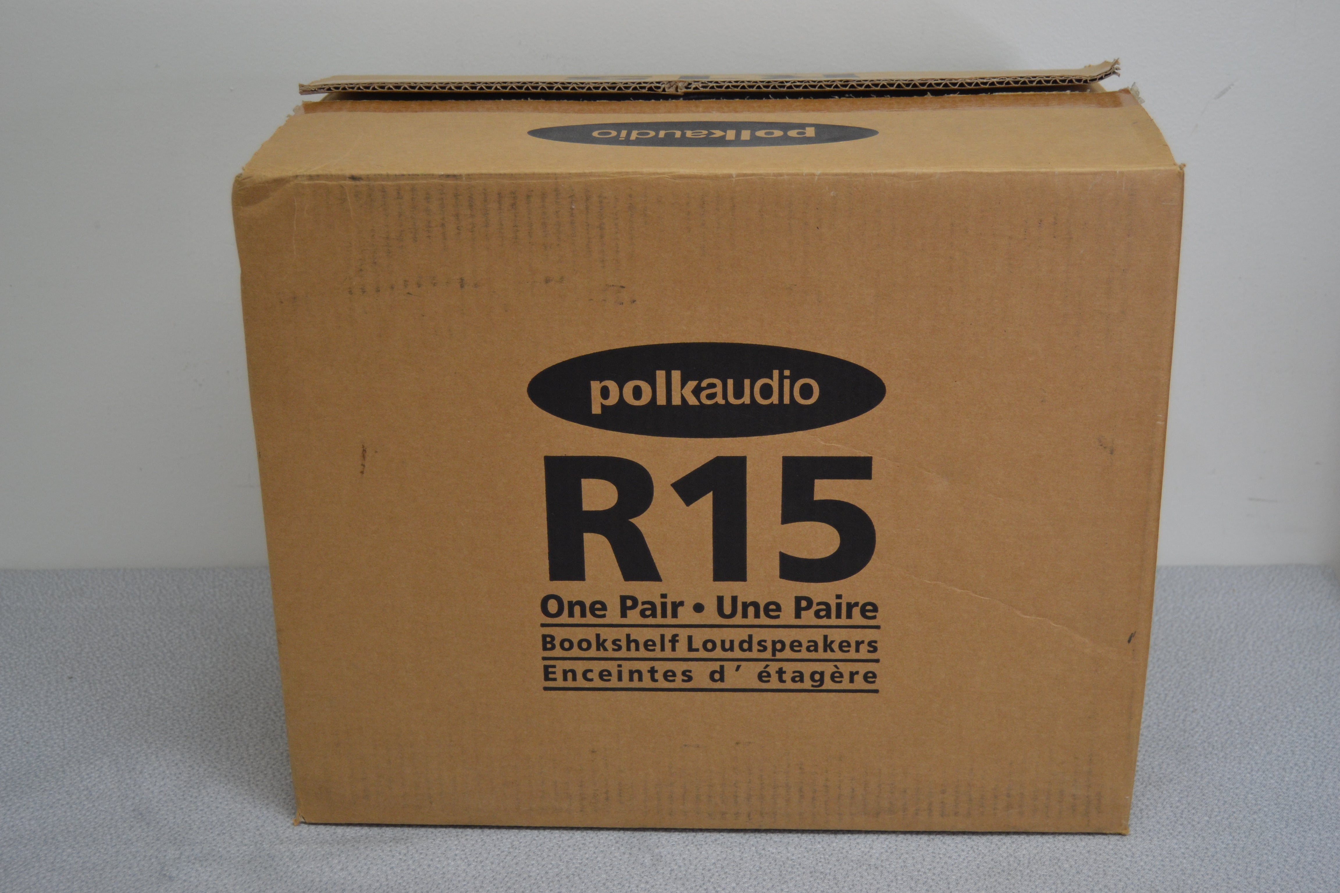 Polk Audio R15 Bookshelf speakers * Box