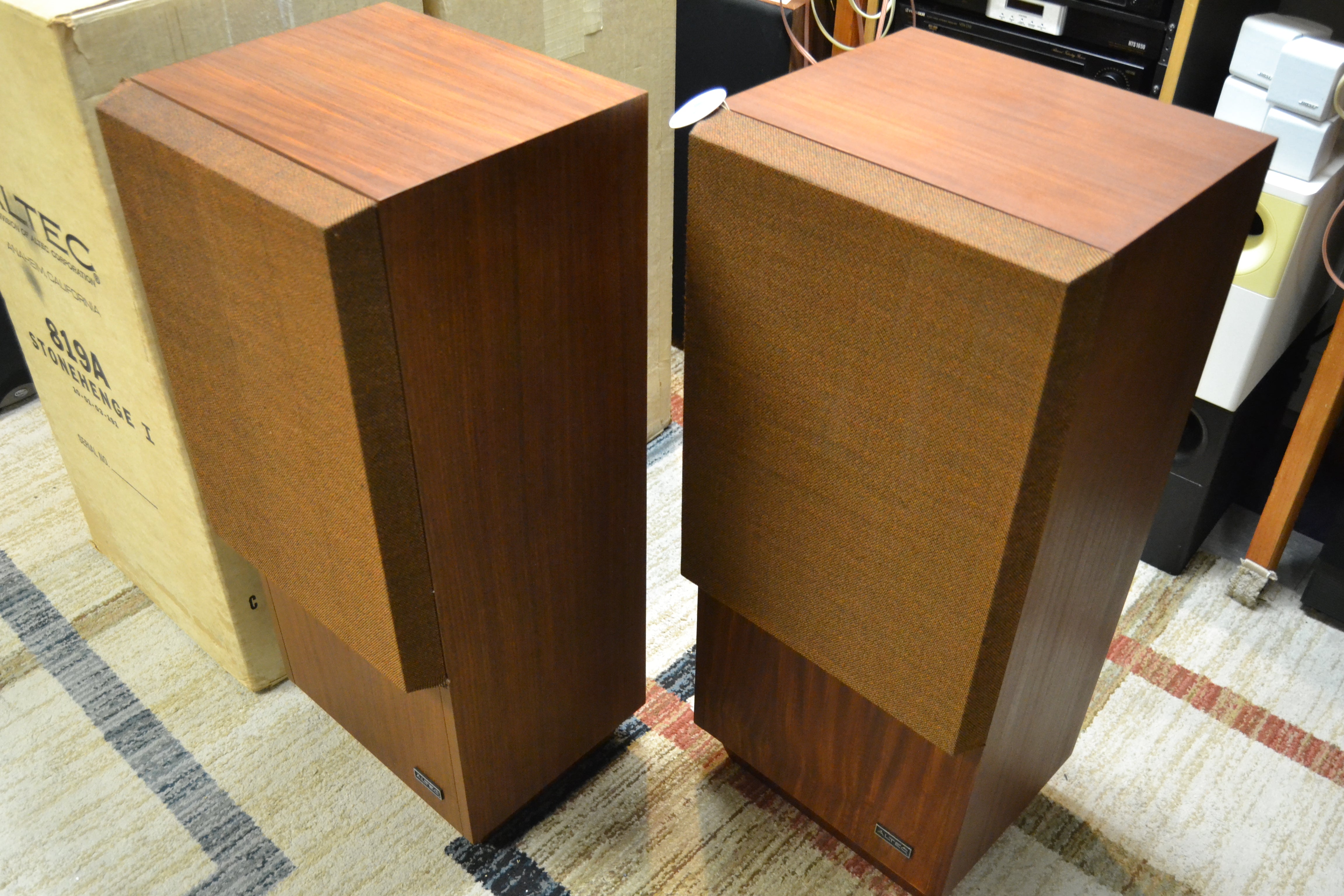 Altec Lansing 819A Stonhenge 1 * Floor Standing Speakers * Boxes * MINT * Fully Serviced & Recapped