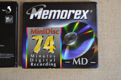 Memorex Minidisc MD 74 * New Old Stock * Set of 4 discs