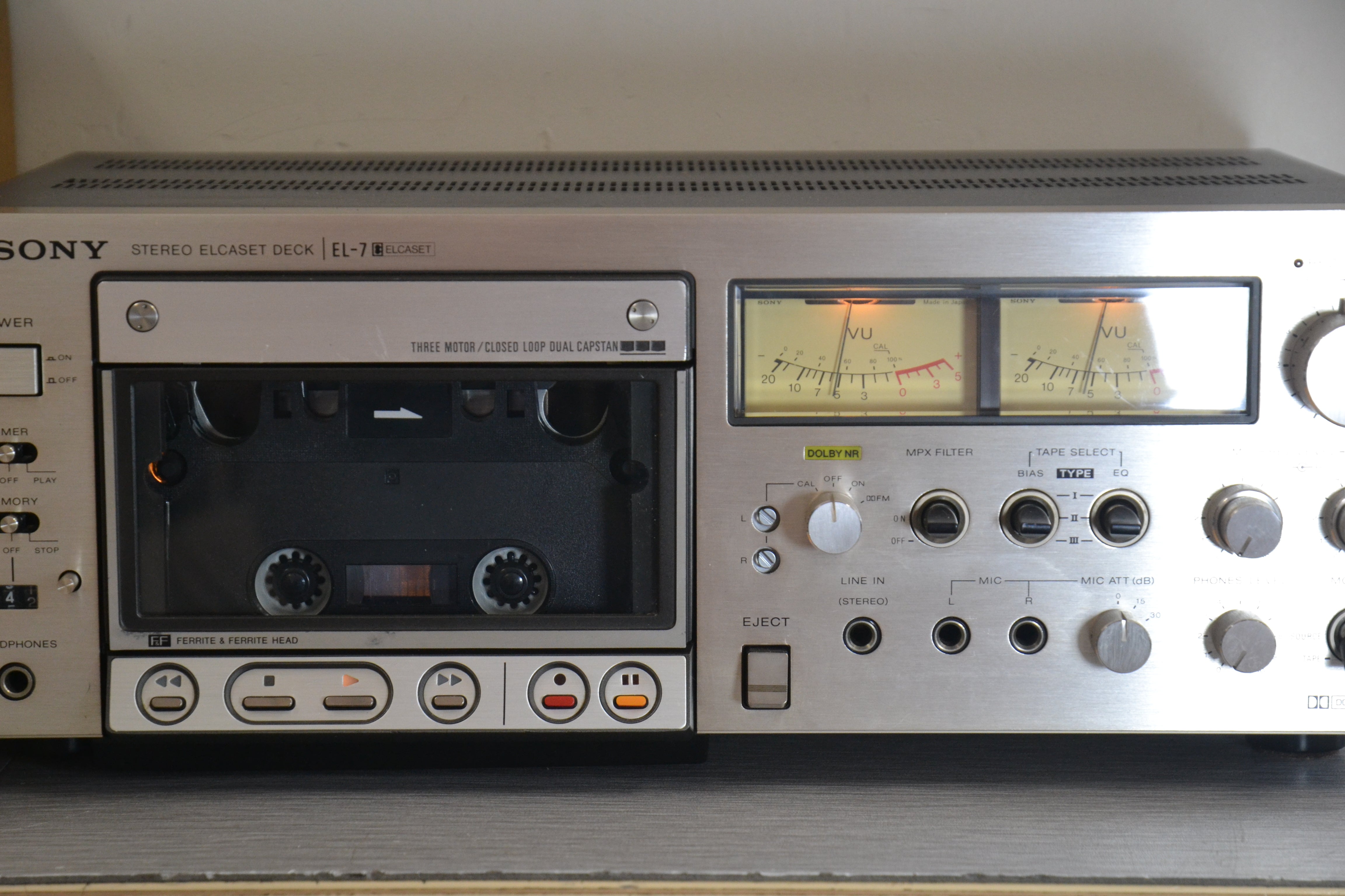 Sony EL-7 Single ELCASET Deck with Original Box – The Turntable Store