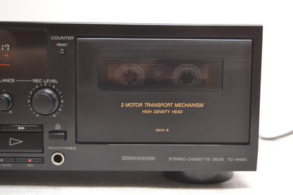 Sony TC-W490 Double Cassette Deck * Fully Serviced * New Belts