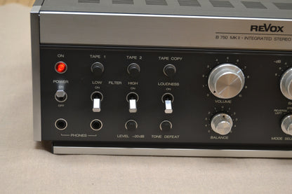 Revox B750 MKII Integrated Amplifier * 85W RMS * 1979 * Power Section Recapped * Fully Serviced