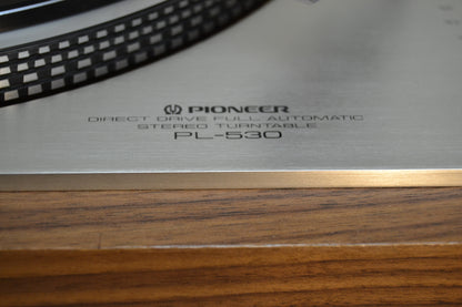 Pioneer PL-530 Direct Drive Turntable * Fully Recapped and Rebuilt * New Veneer * Fully Serviced !