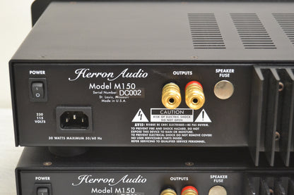 Herron Audio (2X) M-150 Monoblock Power Amplifier* 150W RMS * Fully Serviced