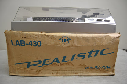 Realistic Lab 430 Turntable * Fully Serviced * Box