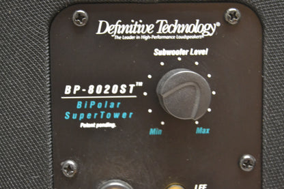 Definitive Technology BP-8020ST Speakers w/built-in subwoofer * Fully Serviced