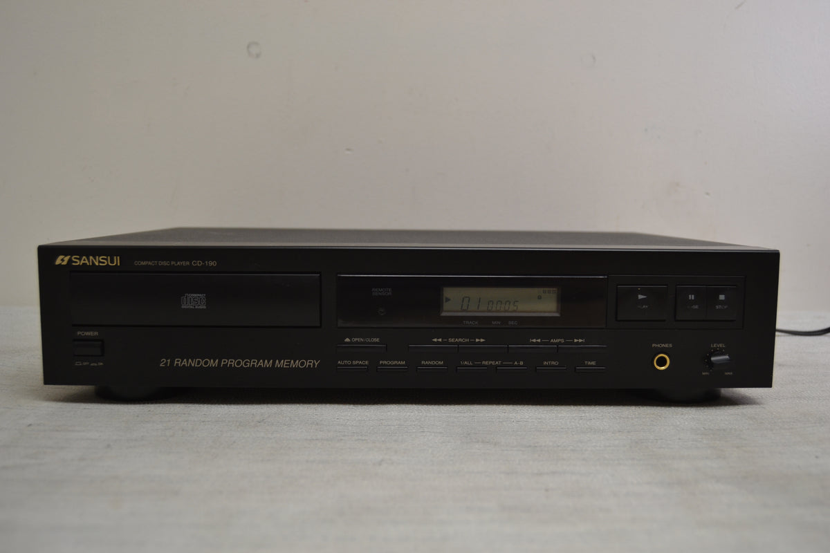 Sansui CD-190 Single CD Player * Fully Serviced * New Belts