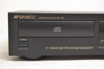 Sansui CD-190 Single CD Player * Fully Serviced * New Belts