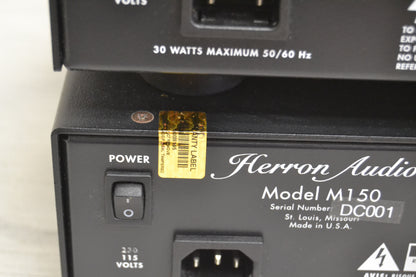 Herron Audio (2X) M-150 Monoblock Power Amplifier* 150W RMS * Fully Serviced