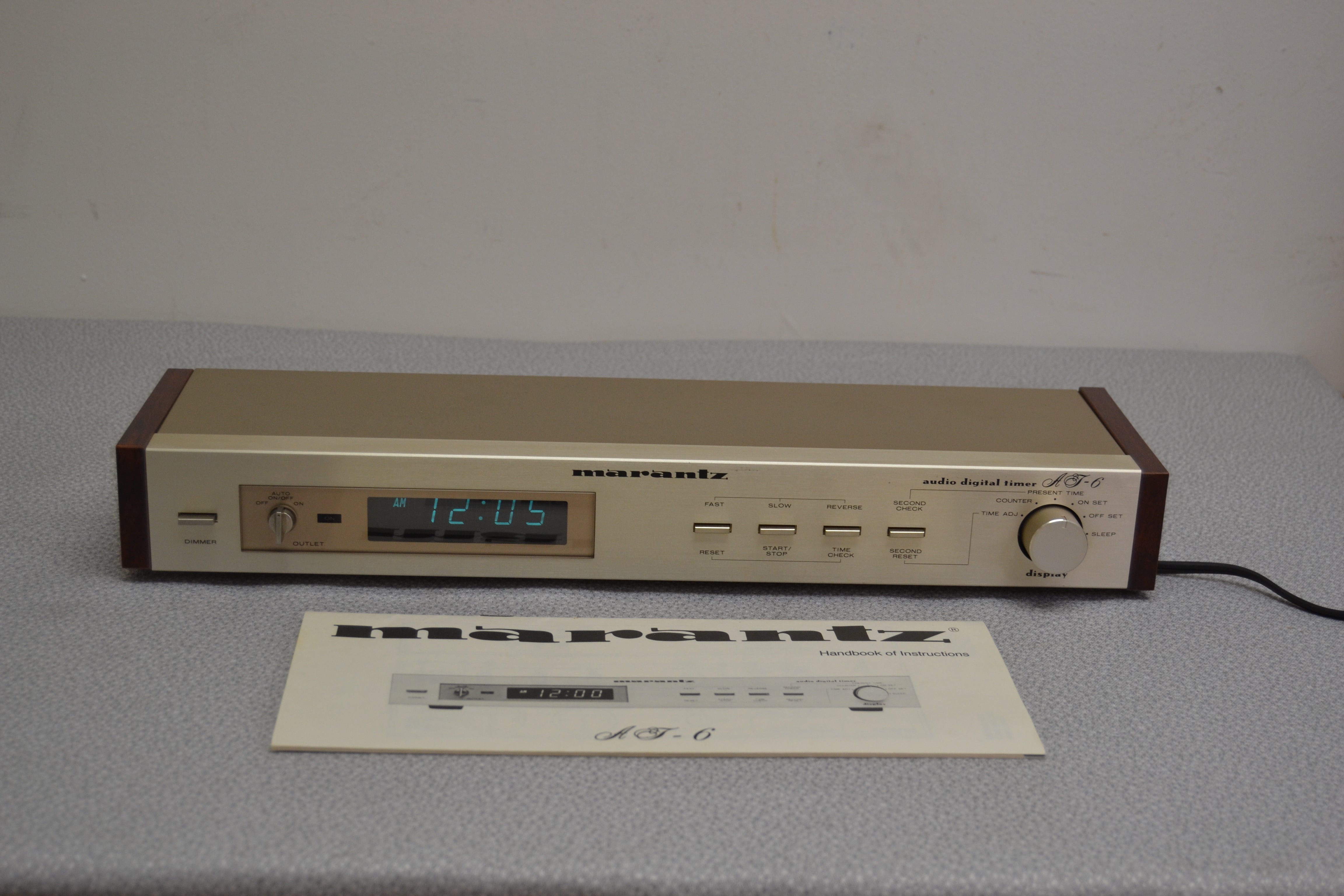 Marantz AT-6 Audio Digital Timer * Manual *