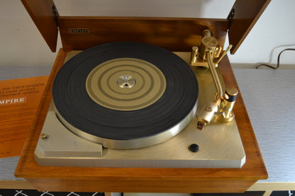 Empire 598 Troubador Classic Belt-Drive Transcription Turntable * Empire Cartridge