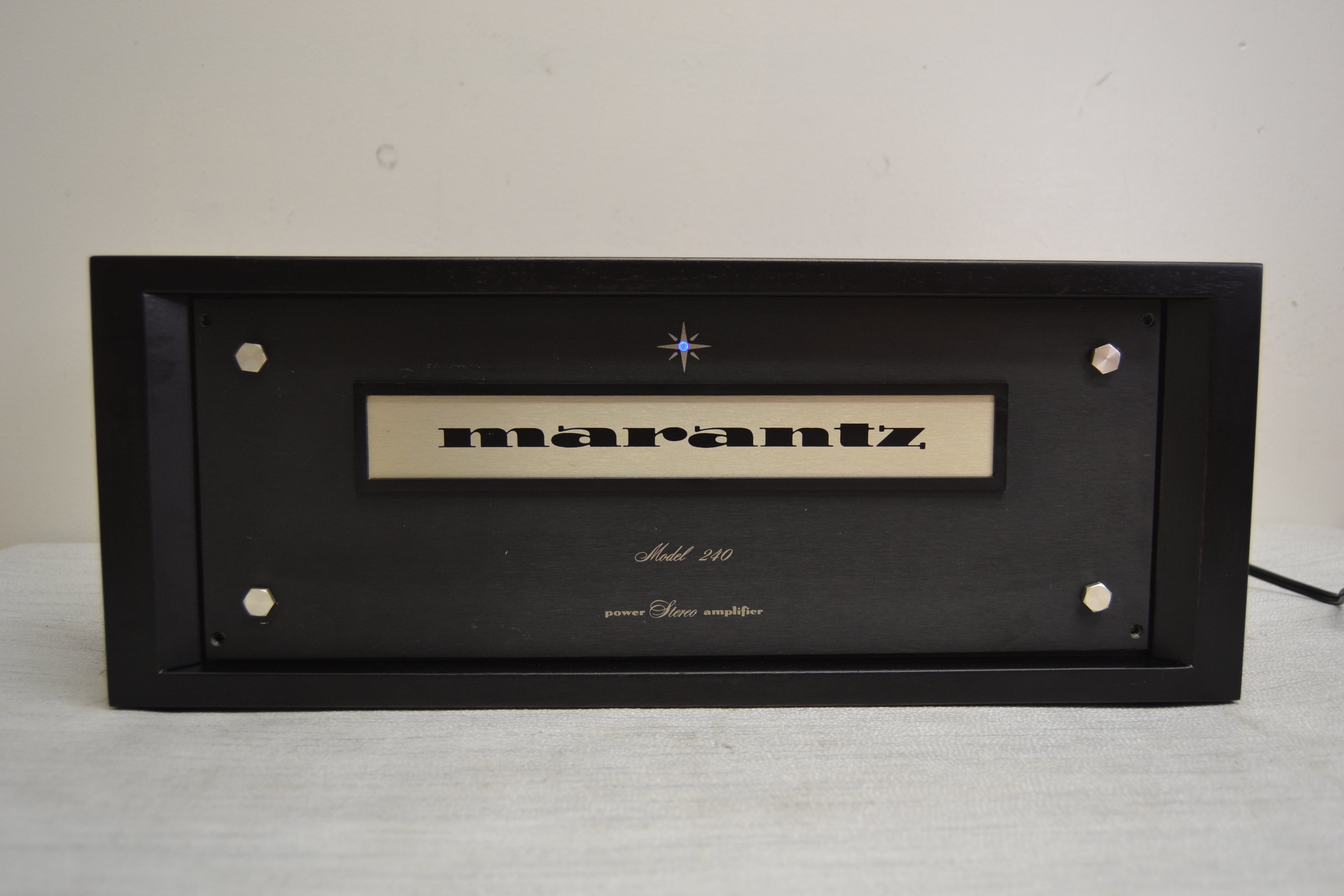 Marantz 240 Stereo Power Amplifier * Fully Serviced * Recapped * NEW Heiukko Solid Wood Case