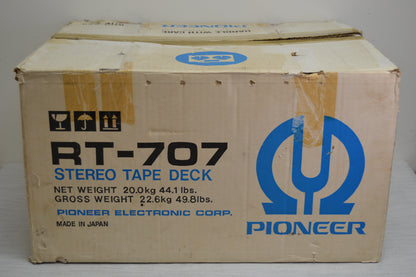 Pioneer RT-707 Reel to Reel Deck * MINT! * Original Box * OEM Reel * Fully Serviced *