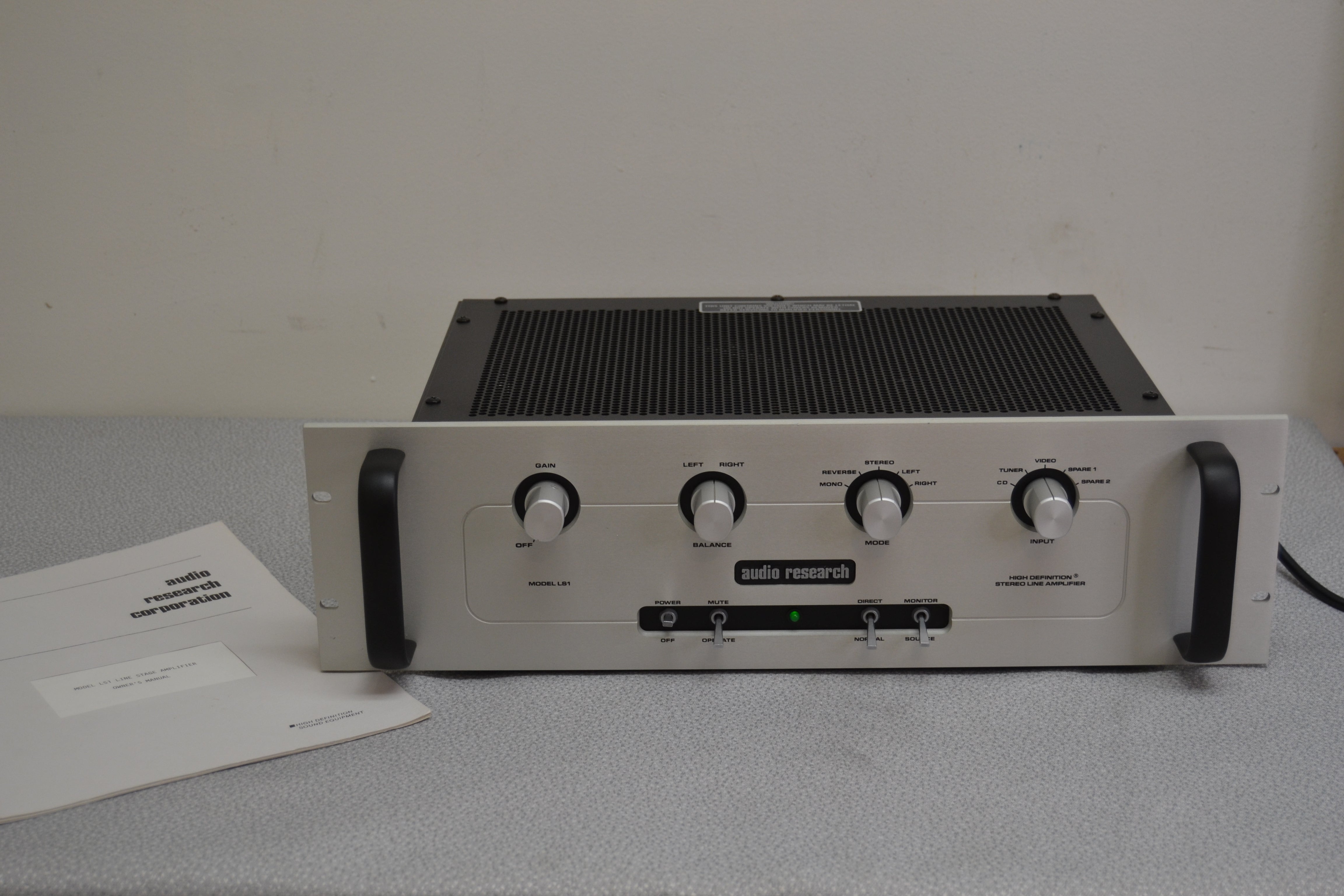 Audio Research LS1 Hybrid Stereo Preamplifier * 1989 * Manual