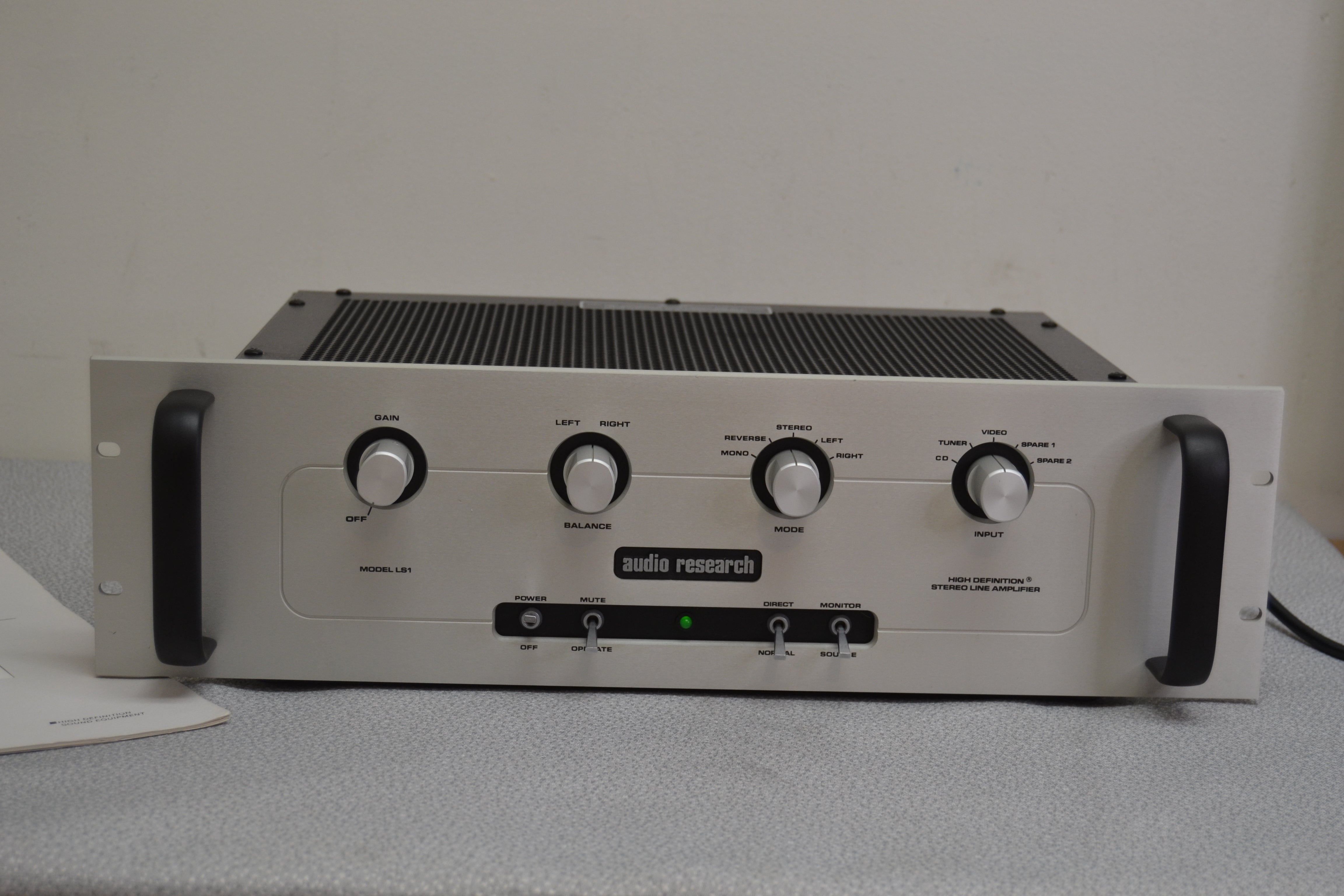 Audio Research LS1 Hybrid Stereo Preamplifier * 1989 * Manual