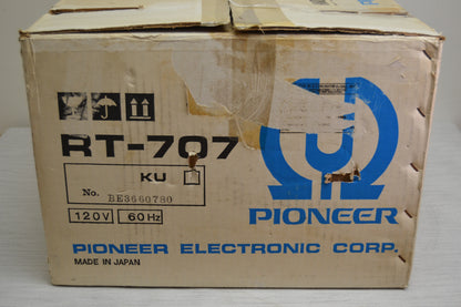 Pioneer RT-707 Reel to Reel Deck * MINT! * Original Box * OEM Reel * Fully Serviced *