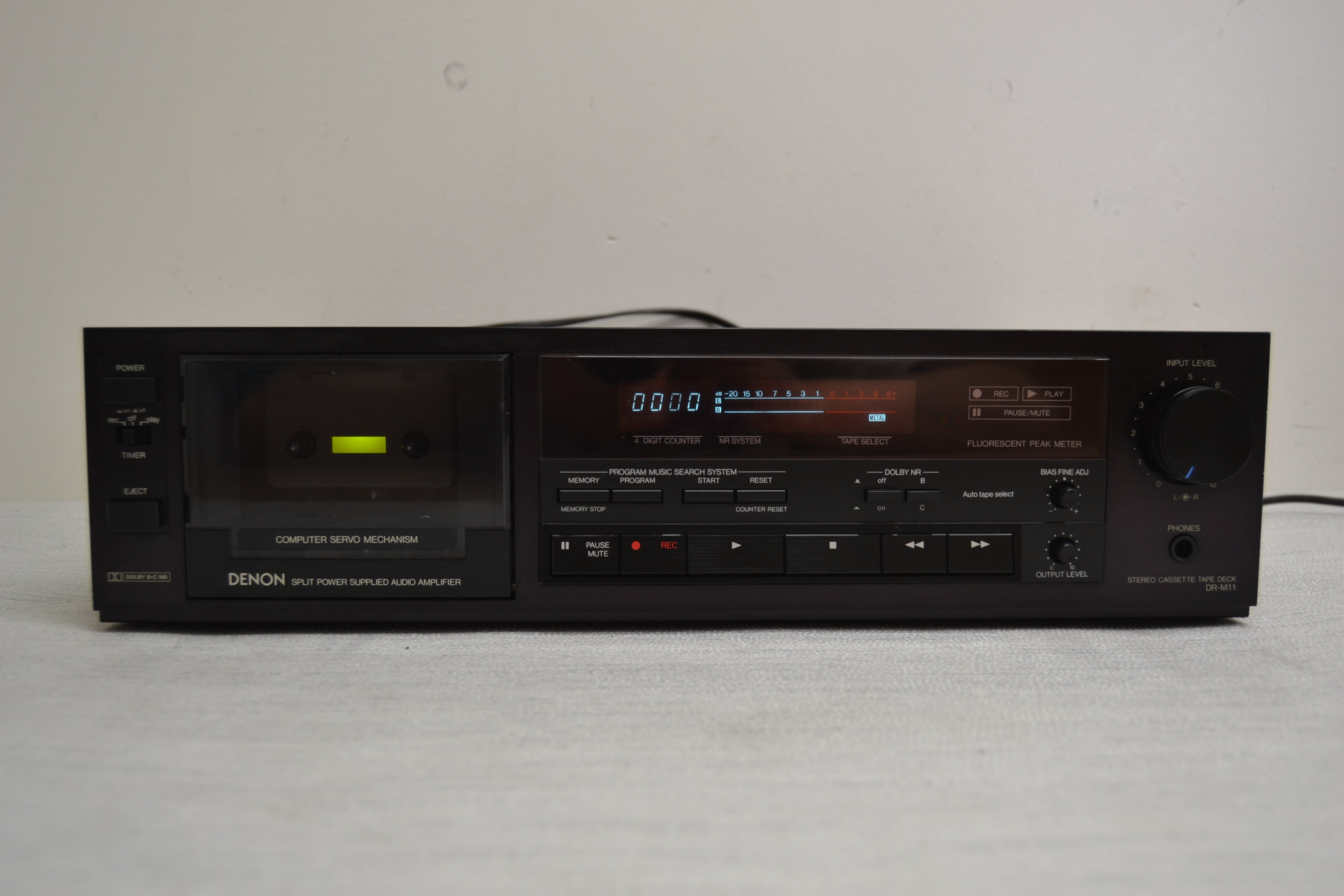 Denon DR-M11 Single Cassette Deck 8 Fully Serviced * New Belts