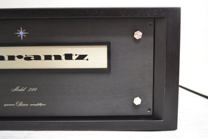 Marantz 240 Stereo Power Amplifier * Fully Serviced * Recapped * NEW Heiukko Solid Wood Case