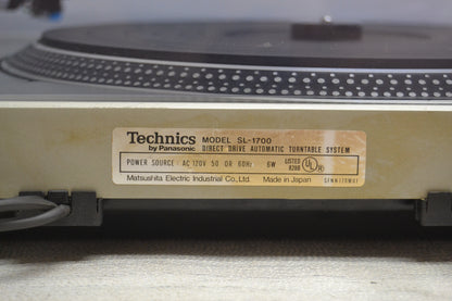 Technics SL-1700 MKI * Direct Drive Semi-Automatic Turntable * Fully Serviced