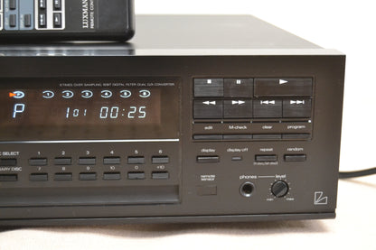 Luxman DC-114 CD Player * 6 Disc Magazine * Single Slot Player * Remote Control * READ