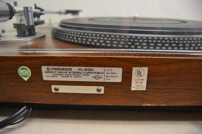 Pioneer PL-530  2-Speed Fully-Automatic Direct-Drive Turntable (1976-1978)