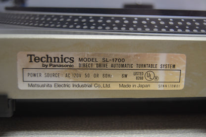 Technics SL-1700 MKI * Direct Drive Semi-Automatic Turntable * Fully Serviced