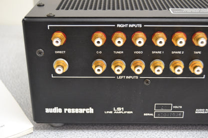 Audio Research LS1 Hybrid Stereo Preamplifier * 1989 * Manual