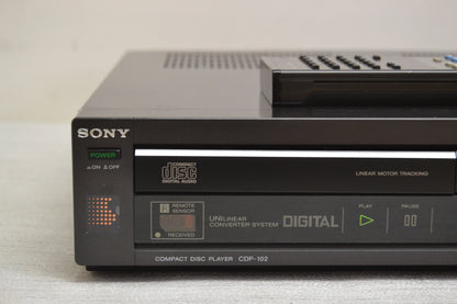 Sony CDP-102 Single CD Player * Remote * Fully Serviced * Made in japan