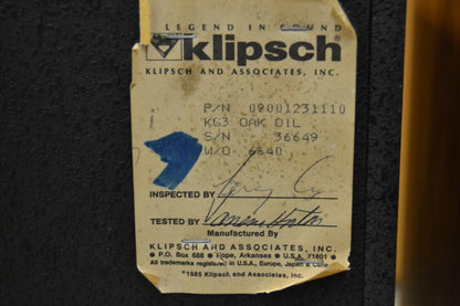 Klipsch KG3 Floor Standing Speakers