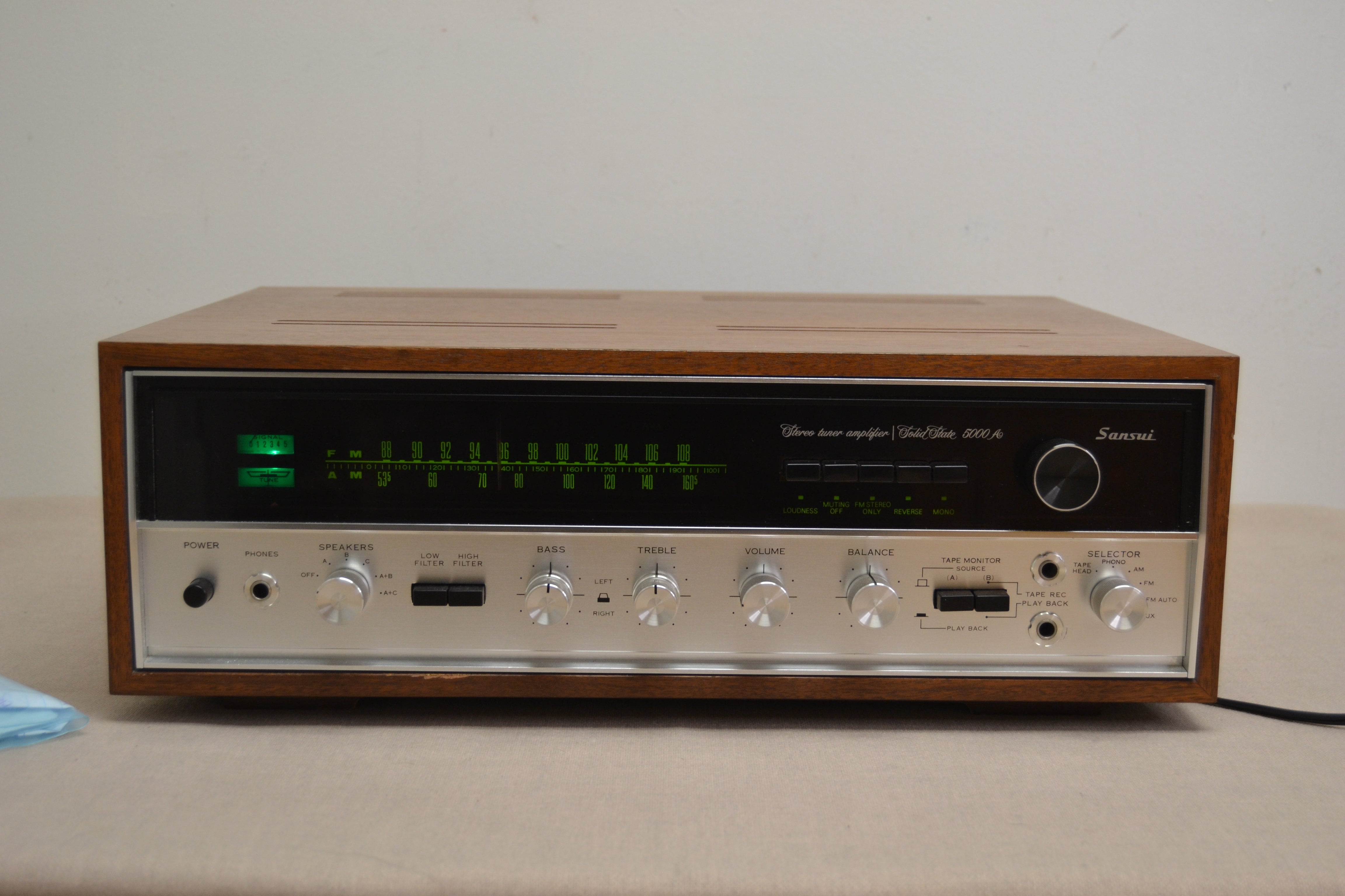 Sansui 5000A Stereo Receiver * Driver Boards Updated * 55W RMS * 1970