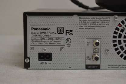 Panasonic DMR-EZ475V * DVD Recorder and VHS Combo * Remote * Fully Serviced
