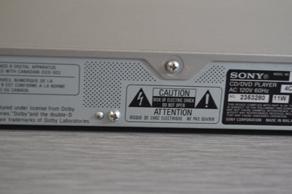 Sony DVP-NS575P Single CD/DVD Player