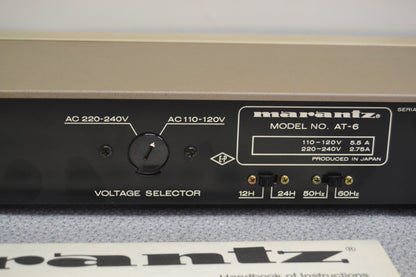 Marantz AT-6 Audio Digital Timer * Manual *