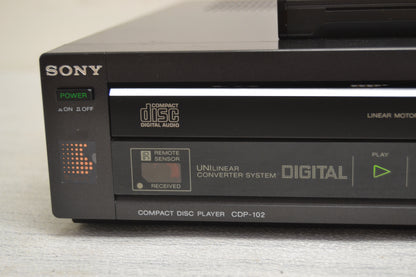 Sony CDP-102 Single CD Player * Remote * Fully Serviced * Made in japan