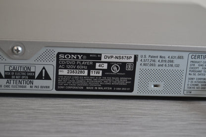Sony DVP-NS575P Single CD/DVD Player