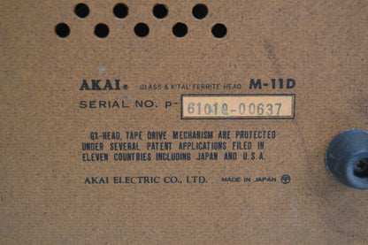 Akai GX-M-11D Reel to Reel Deck * 7 inch * Fully Serviced