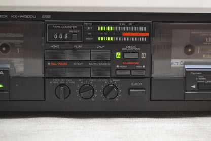 Yamaha KX-W500U Double Cassette Deck * Fully Serviced * New Belts