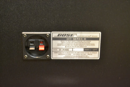 Bose 301 Series III Bookshelf Speakers * Fully Serviced