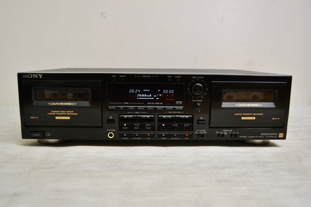 Sony TC-WR801ES Double Cassette Deck ES Line * Fully Serviced * New Belts