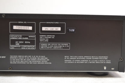 Kenwood 1070CD * CD Carousel * 5 Discs * Fully Serviced * Remote Control